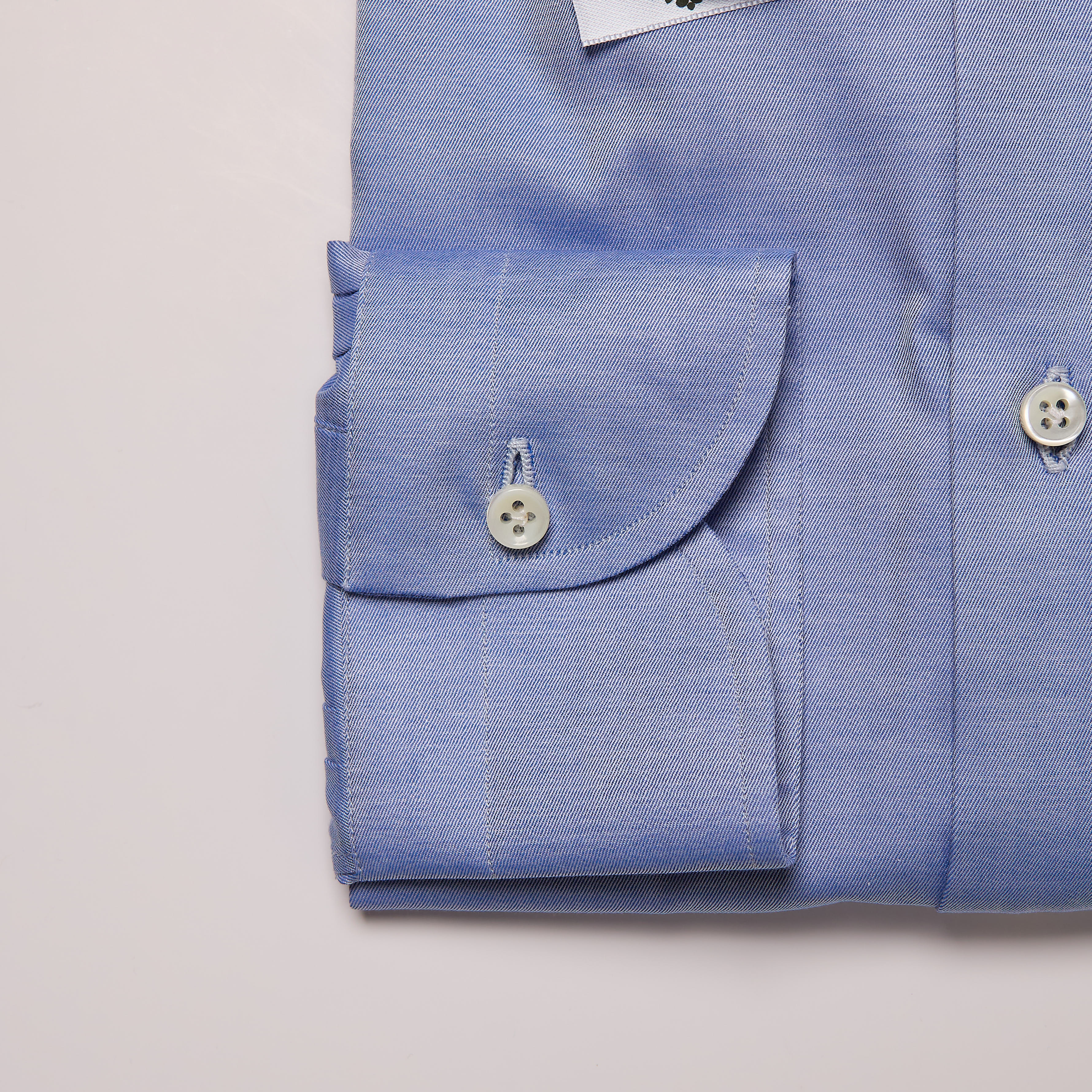 TWILL SHIRT- LIGHT BLUE - LUIGI BORRELLI - NAPOLI - Luigi Borrelli